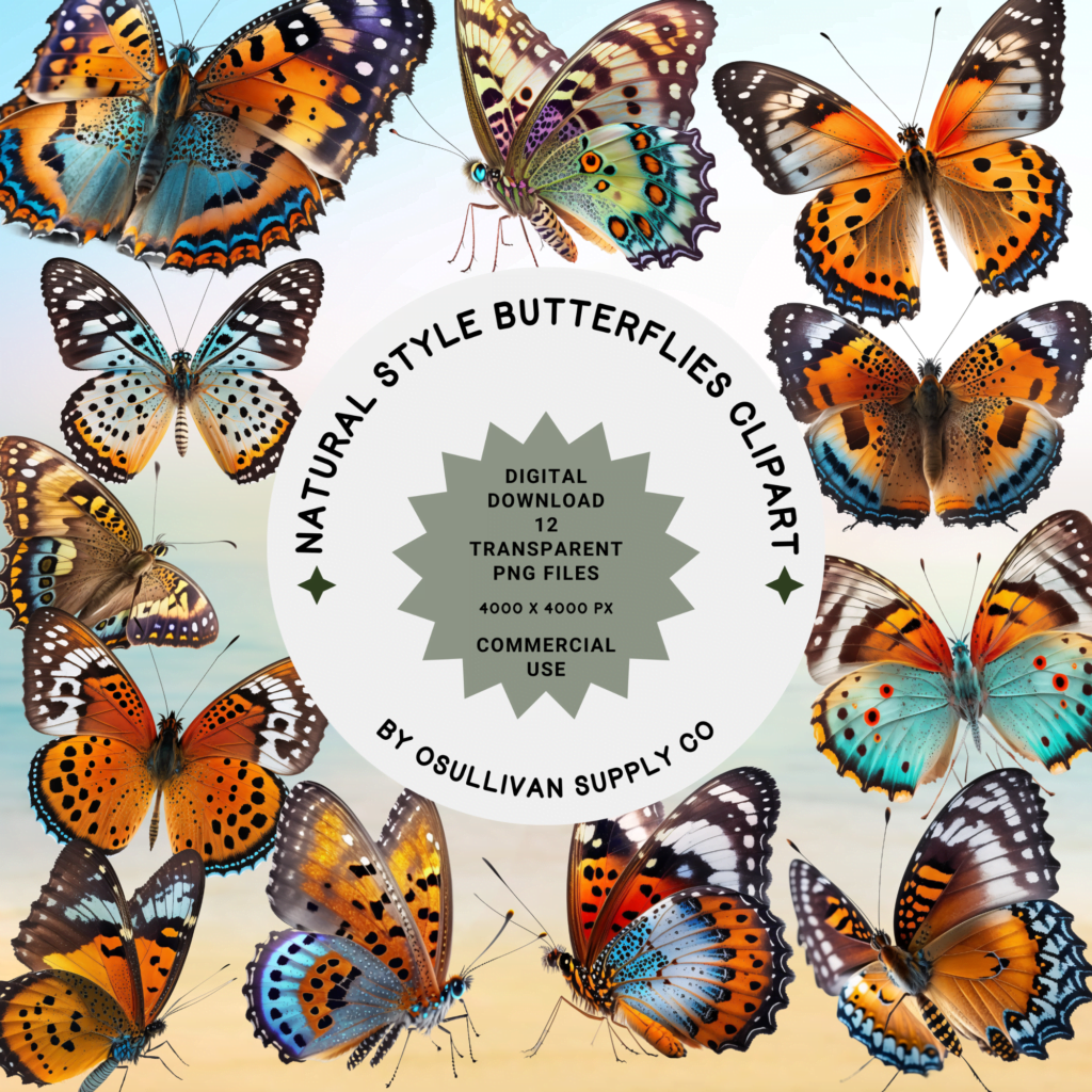 Natural Butterfly Clipart