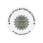 Natural Butterflies Clipart - OSullivan Supply Co