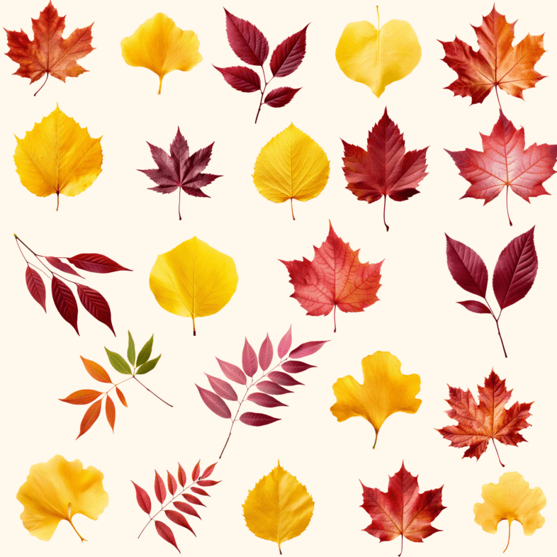 23 of the 50 Fall Leaves Clipart, Autumn Fall Leaves, Autumn Leaves Clipart, commercial license, scrapbooking, junk journal, crafts, collage, paper crafts, OSullivan Supply Co, OSCO