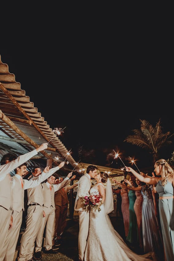 Before Example of Fireworks Overlays - Wedding Party