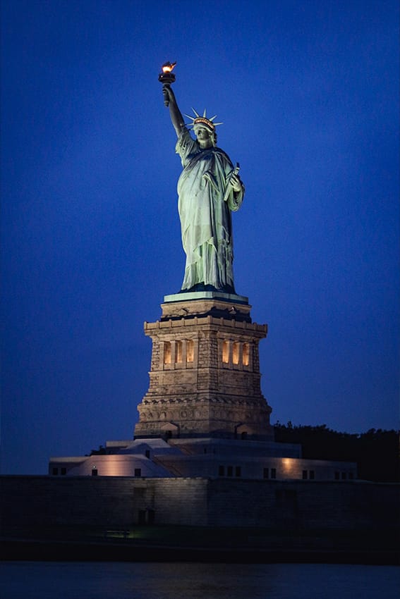 Before Example of Fireworks Overlays - The Statue of Liberty