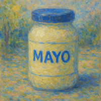 A jar of mayo if painted by Claude Monet